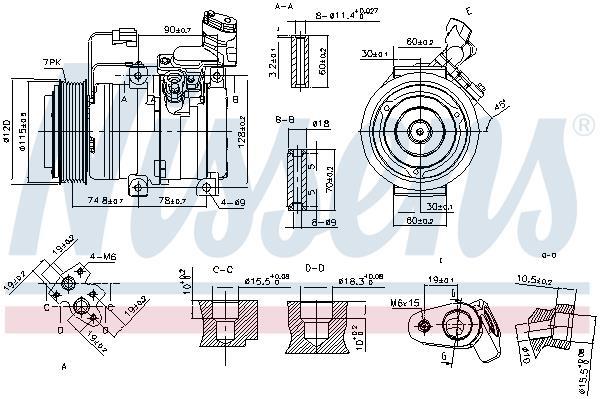 Compresseur, climatisation NISSENS 89586