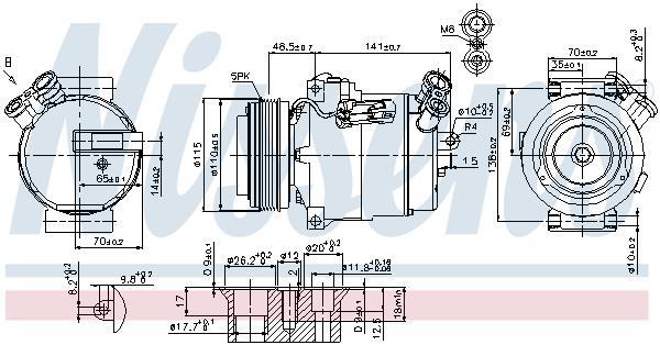 Compresseur, climatisation NISSENS 89592