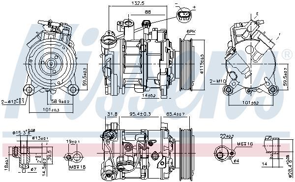 Compressor de climatização NISSENS ref. 89593