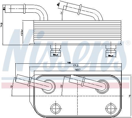 Radiateur d'huile de boîte automatique NISSENS 90658