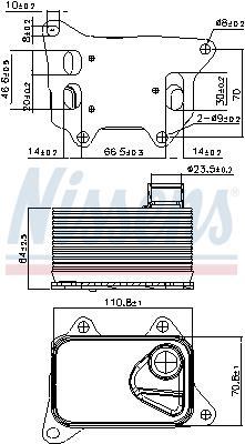 Radiador óleo motor NISSENS ref. 90914