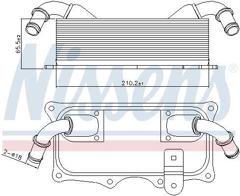 Radiateur d'huile moteur (Refroidisseur d'huile moteur) NISSENS 90937