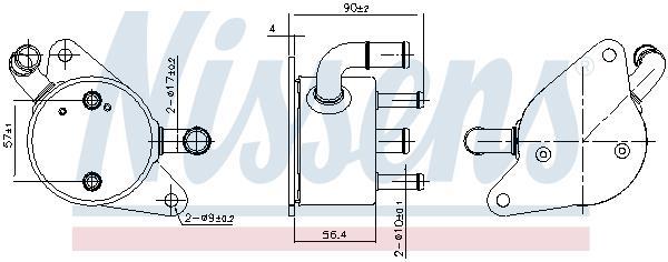 Radiador de óleo de caixa de velocidade automática NISSENS ref. 91284