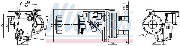 Radiador óleo motor NISSENS ref. 91337