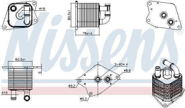 Radiador de óleo de caixa de velocidade automática NISSENS ref. 91370