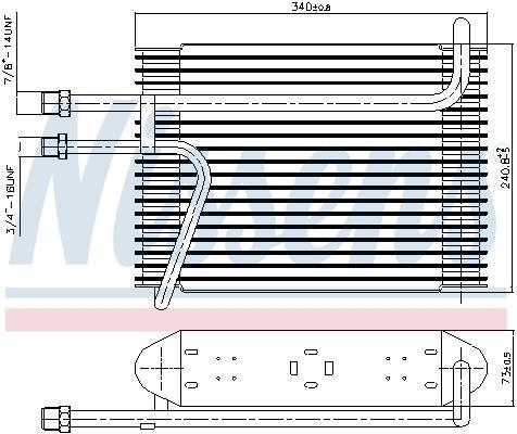 Evaporador de ar condicionado NISSENS ref. 92155