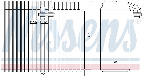Evaporateur climatisation NISSENS ref. 92171