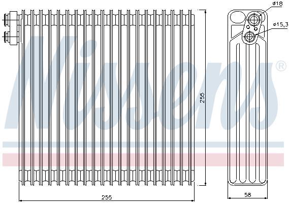 Evaporateur climatisation NISSENS 92213