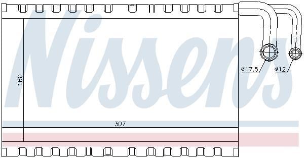 Evaporador de ar condicionado NISSENS ref. 92235
