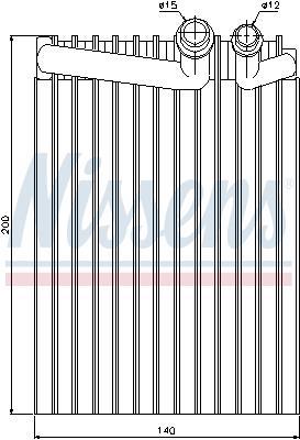 Evaporateur climatisation NISSENS ref. 92249