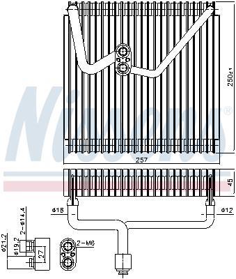 Evaporateur climatisation NISSENS ref. 92339