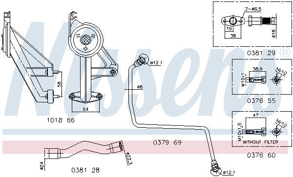 Kit de montage Turbocompresseur NISSENS 9300909