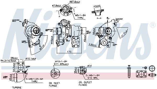 Turbocompresseur (Turbo) NISSENS ref. 93061