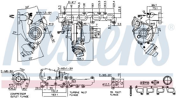 Turbocompressor NISSENS ref. 93076
