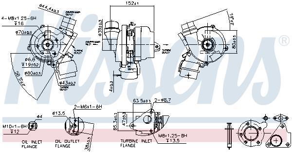 Turbocompresor NISSENS ref. 93089