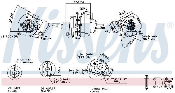 Turbocompresseur (Turbo) NISSENS ref. 93107