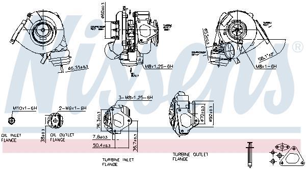 Turbocompresseur (Turbo) NISSENS ref. 93109