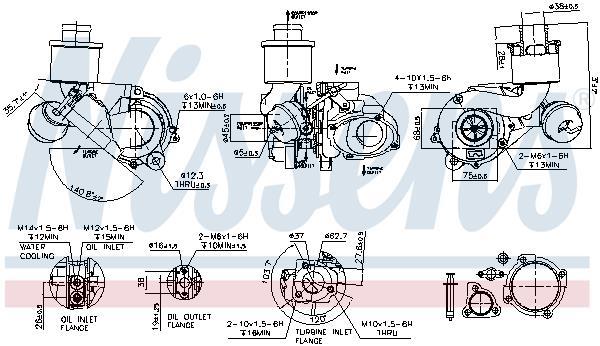 Turbocompresseur (Turbo) NISSENS ref. 93110