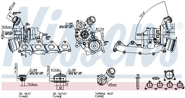 Turbocompresseur (Turbo) NISSENS ref. 93112