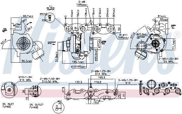 Turbocompresseur (Turbo) NISSENS ref. 93135