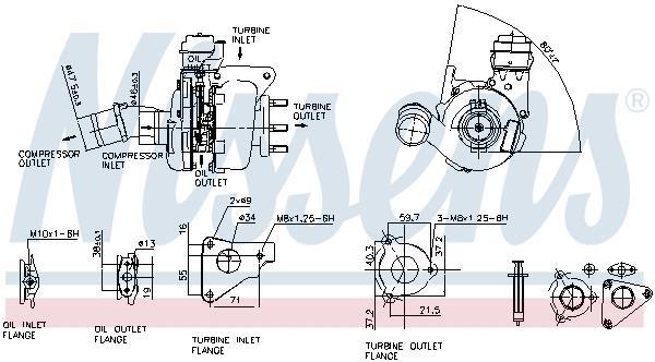 Turbocompresseur (Turbo) NISSENS ref. 93136