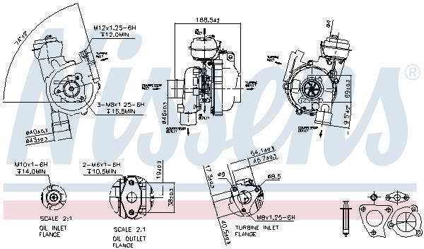 Turbocompresseur (Turbo) NISSENS ref. 93174