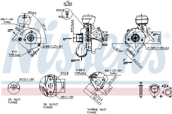Turbocompresseur (Turbo) NISSENS ref. 93200