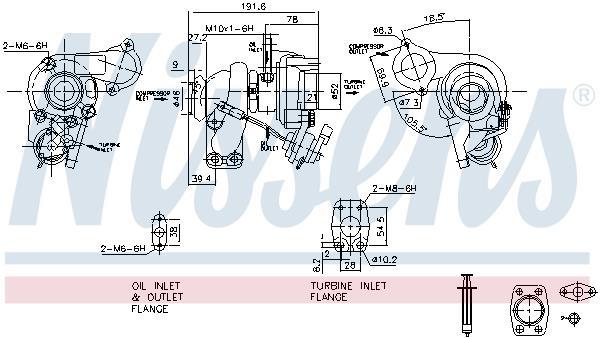 Turbocompresseur (Turbo) NISSENS ref. 93232