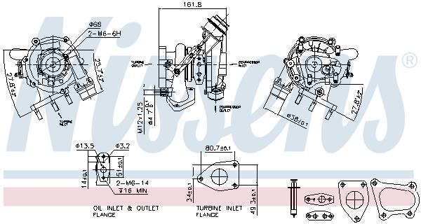 Turbocompresseur (Turbo) NISSENS ref. 93233