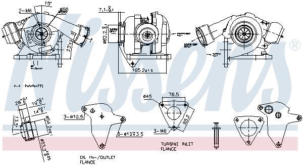 Turbocompresseur (Turbo) NISSENS ref. 93254