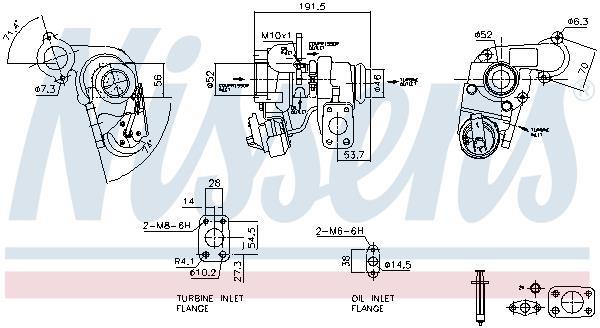 Turbocompresseur (Turbo) NISSENS ref. 93259