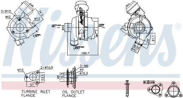 Turbocompressor NISSENS ref. 93261