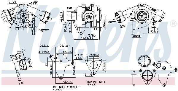 Turbocompresseur (Turbo) NISSENS ref. 93265