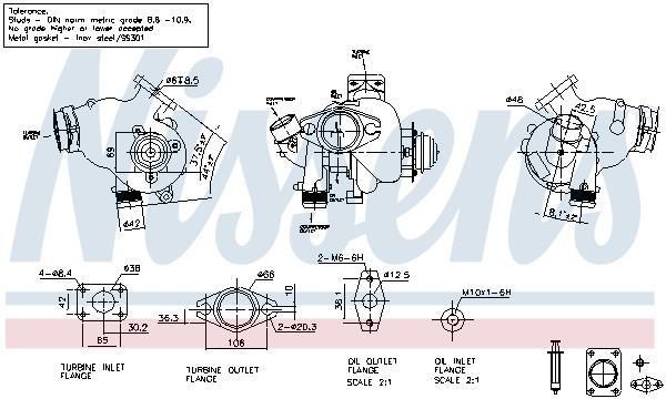 Turbocompresseur (Turbo) NISSENS ref. 93281