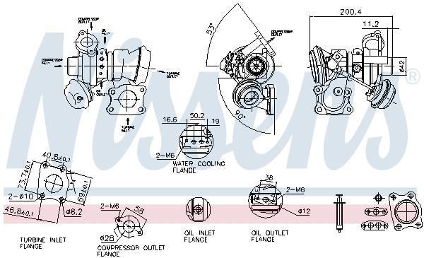 Turbocompresseur (Turbo) NISSENS ref. 93283