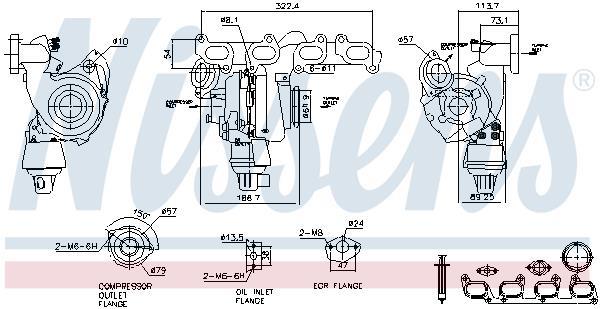 Turbocompresor NISSENS ref. 93285