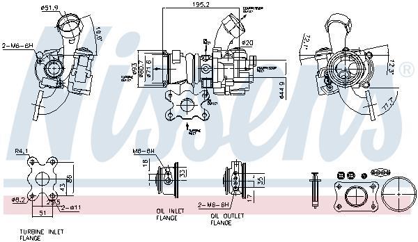 Turbocompresseur (Turbo) NISSENS ref. 93305