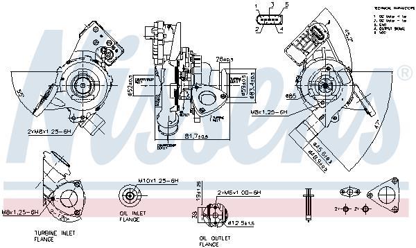 Turbocompresseur (Turbo) NISSENS ref. 93311
