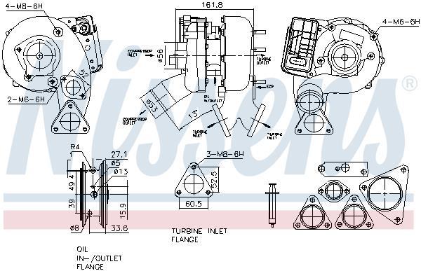 Turbocompresseur (Turbo) NISSENS ref. 93329