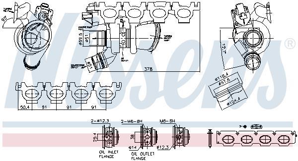 Turbocompresseur (Turbo) NISSENS ref. 93344