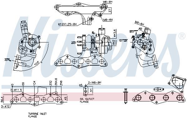 Turbocompresseur (Turbo) NISSENS ref. 93345