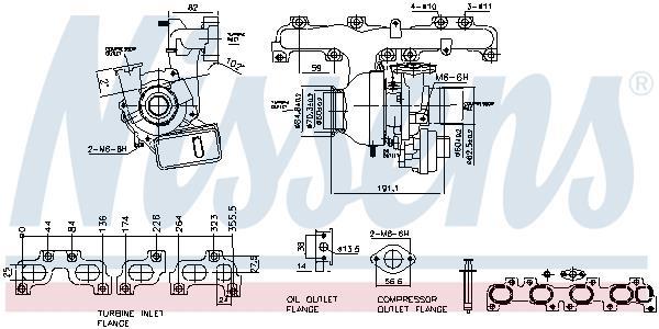 Turbocompresor NISSENS ref. 93348