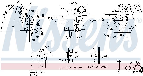Turbocompresseur (Turbo) NISSENS ref. 93411