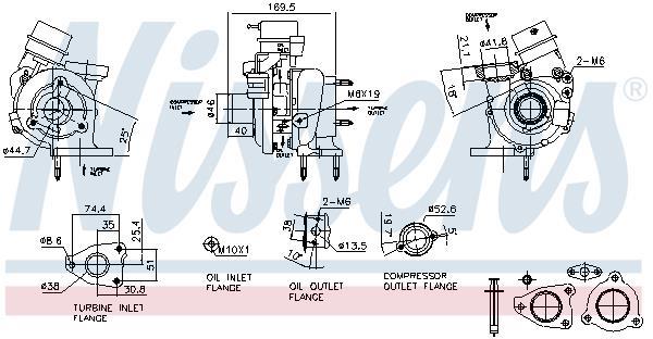 Turbocompresseur (Turbo) NISSENS ref. 93419