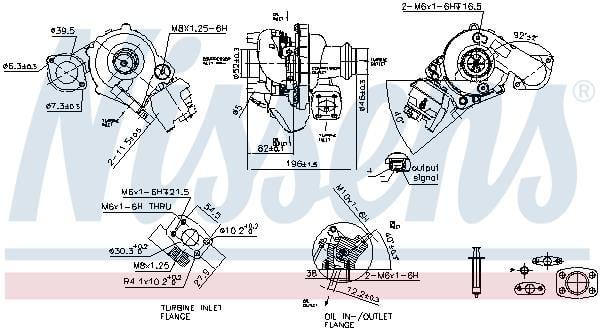 Turbocompresseur (Turbo) NISSENS ref. 93421