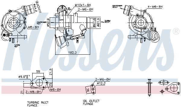 Turbocompresseur (Turbo) NISSENS ref. 93426