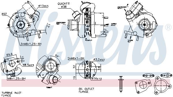 Turbocompressor NISSENS 93427