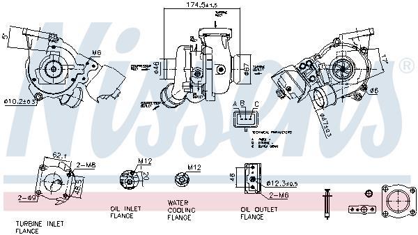 Turbocompresseur (Turbo) NISSENS ref. 93428