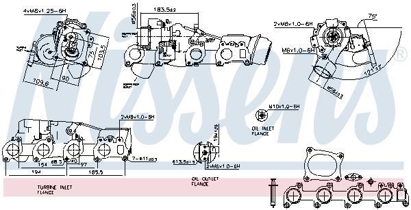 Turbocompresseur (Turbo) NISSENS ref. 93433