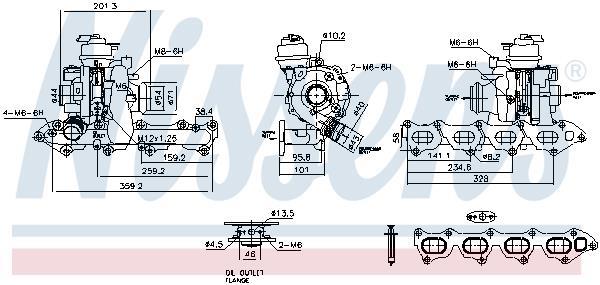 Turbocompresseur (Turbo) NISSENS ref. 93460